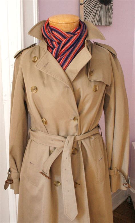 vintage burberry ladies trench coat